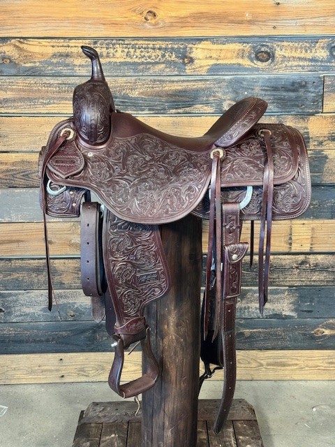 Jeff Smith Cutter Saddle built for serious cutting performance, premium leather craftsmanship, close contact feel, and balance for horse and rider.