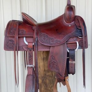 John Mitchell Cutter Saddle built for performance and comfort. Premium leather, balanced fit, and durability—perfect for ranch work and competition.