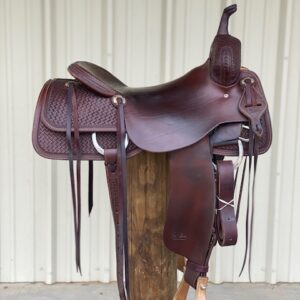 Jeff Smith Cutter Saddle built for serious cutting performance, premium leather craftsmanship, close contact feel, and balance for horse and rider.