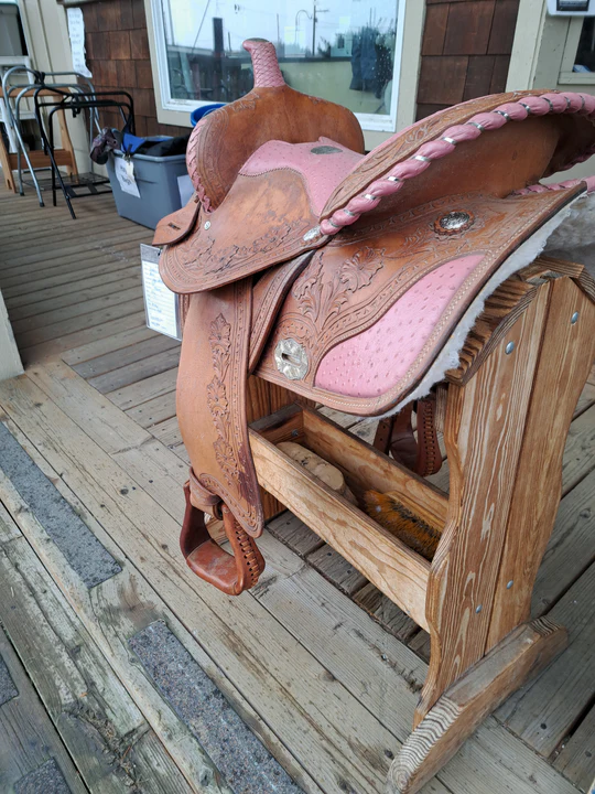 16" California Saddle Co Barrel Saddle - Image 2