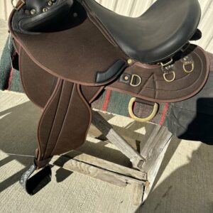 Cordura Lite Australian Saddle, Cordura poley saddle for endurance, Aussie Lite trail saddle with flexible panels, Close contact Australian saddle
